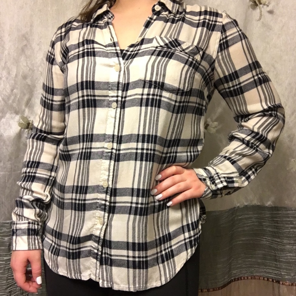 Lucky brand flannel patterned shirt